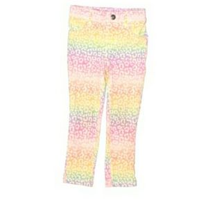3/$20Childrens Place cheeta print rainbow pants 3t